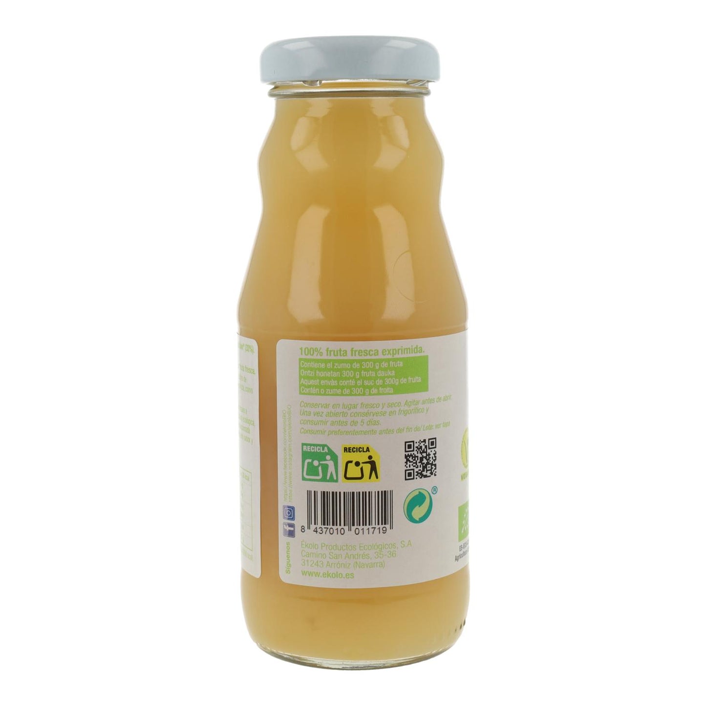 100% Organic Kiwi and Apple Juice ékolo 750 ml