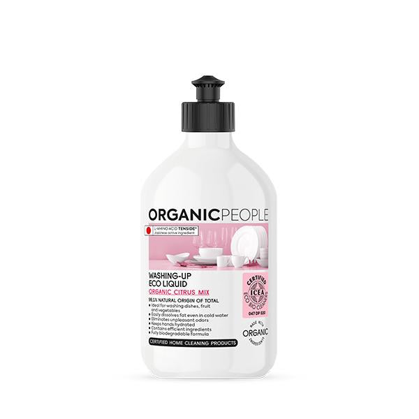 Liquide vaisselle écologique - Mélange d'agrumes biologiques Organic People 500 ml