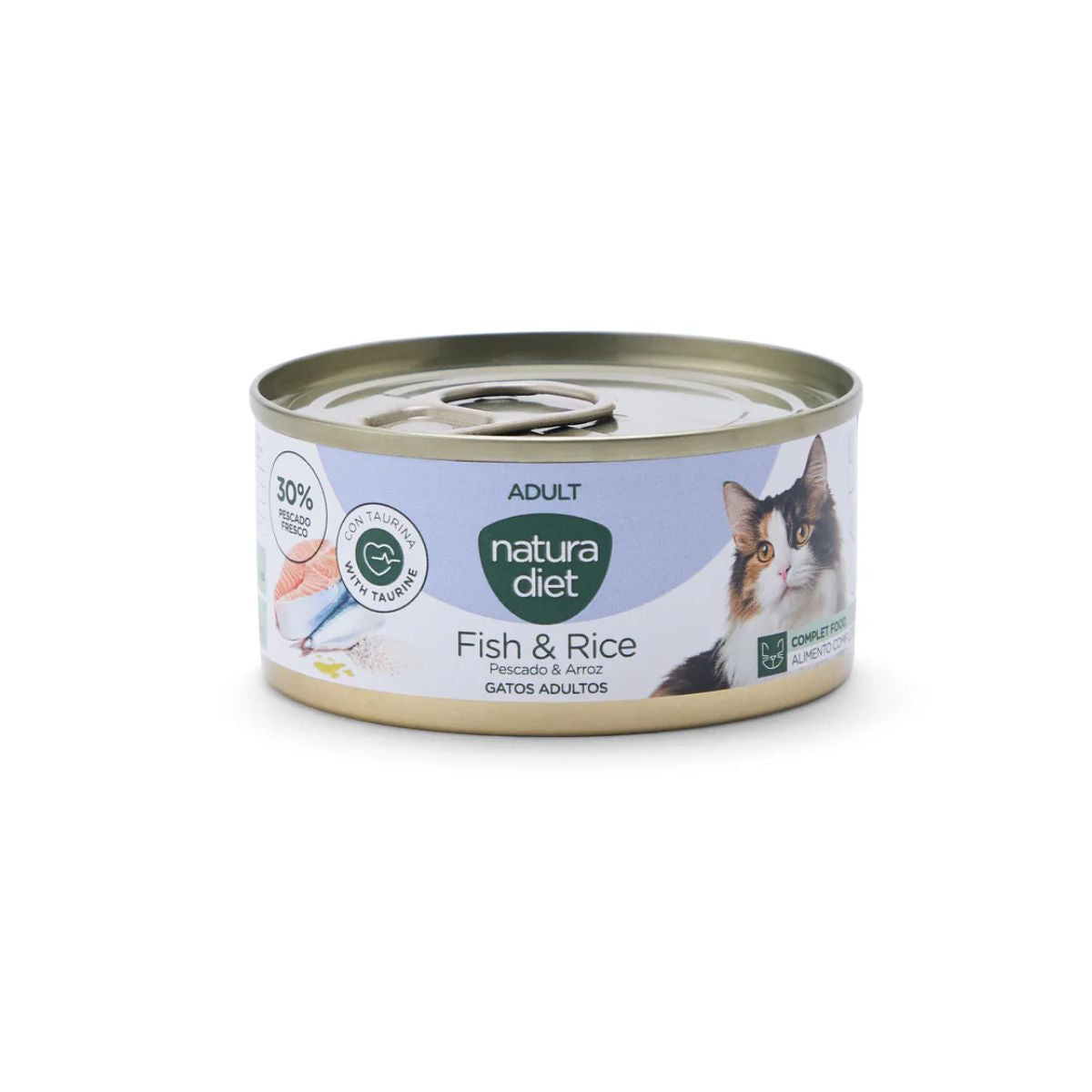 Natura Diet Cat Fish and Rice Tinned Food 85 g Wet food for cats