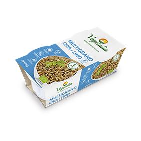 Bio-Reis, Chia- und Leinsamen in verzehrfertigen Bechern Vegetalia 2x125g