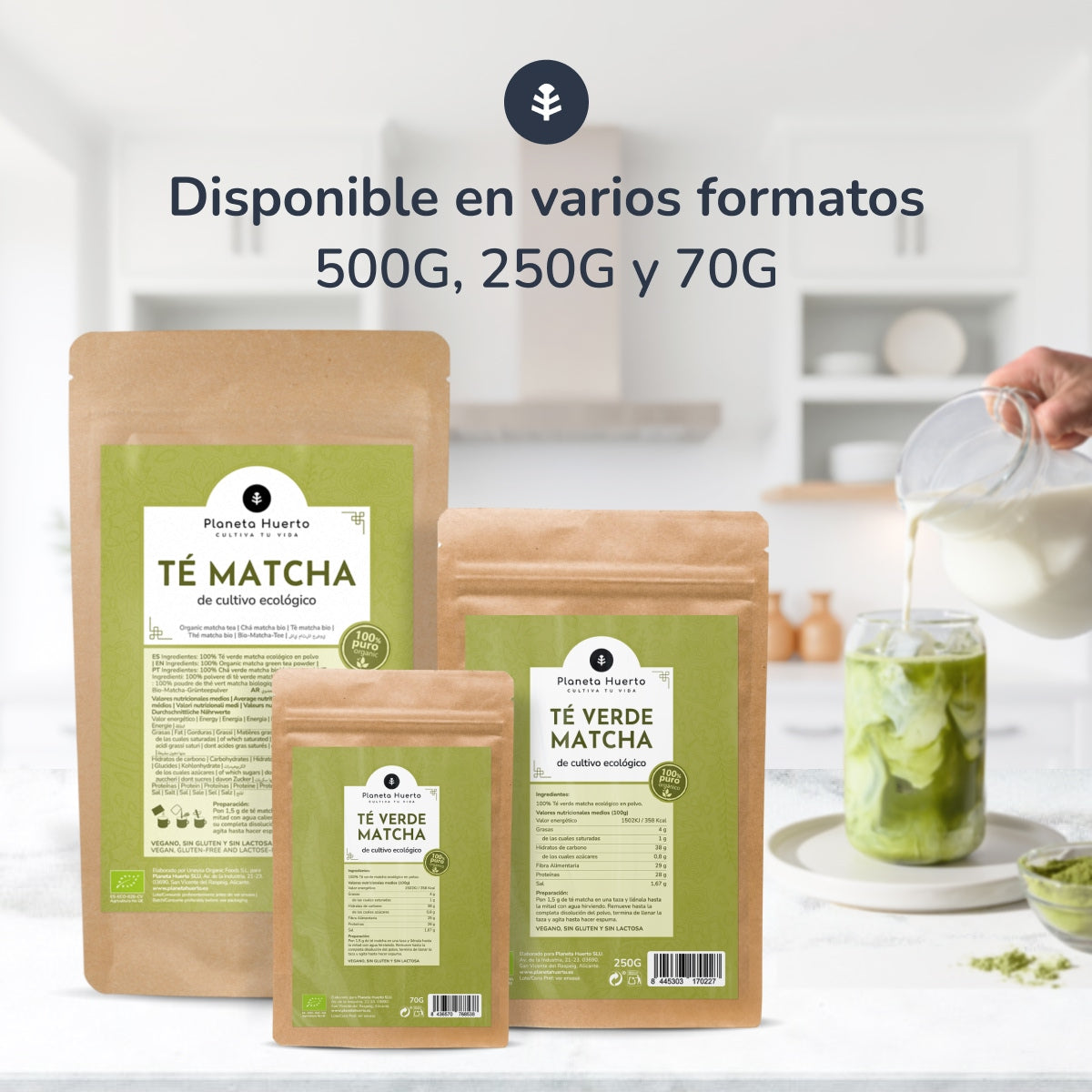 Thé Matcha en poudre ECO Planeta Huerto 500 g