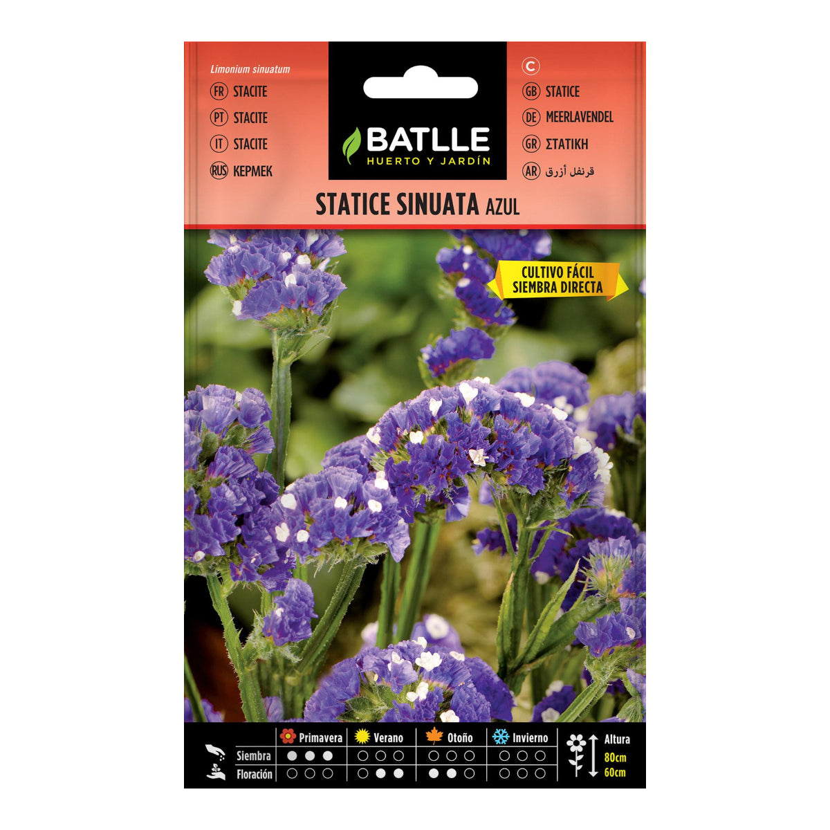 Semillas de Statice sinuata azul Batlle