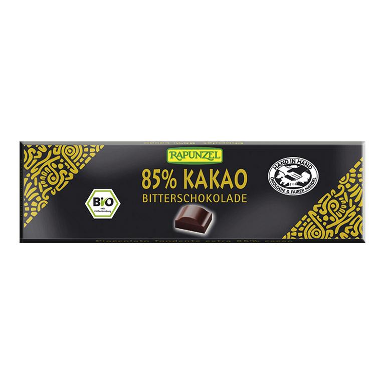 Chocolats 85 % cacao Rapunzel 20 g