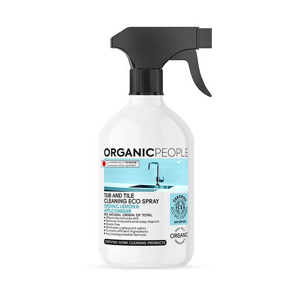 Organic People Organic Lemon and Apple Cider Vinegar Bath and Tile Cleaner Spray 500ml
