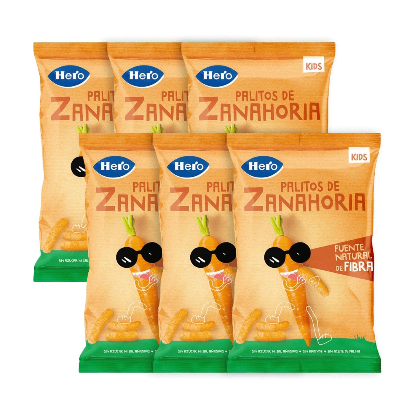 6er-Pack Karottensticks 30 g – Hero Kids