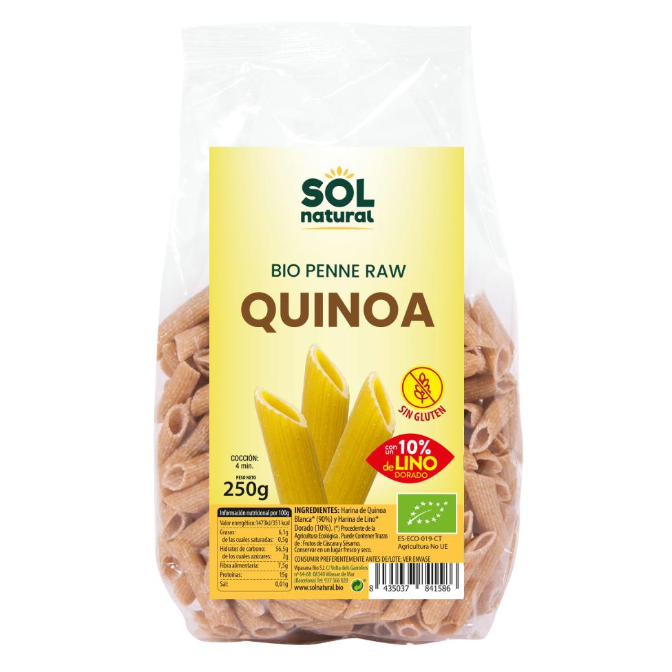 Quinoa-Nudeln mit Bio-Leinsamen, glutenfrei Sol Natural 250 g