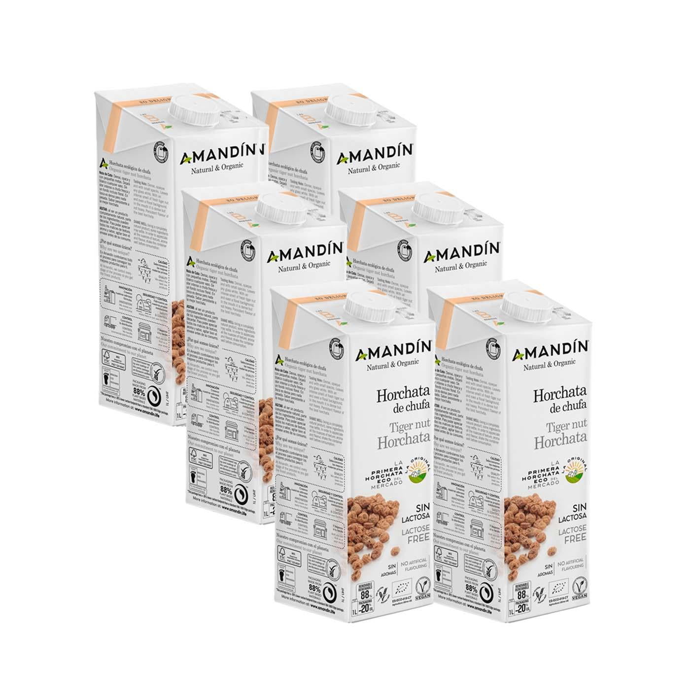Amandín 6L Packung Erdmandel-Horchata (je 1L)