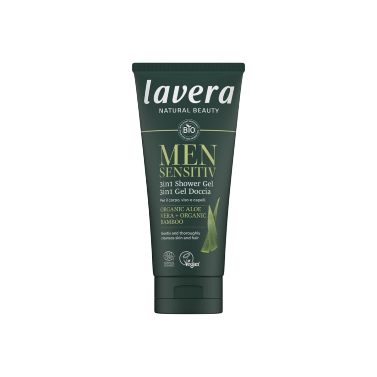 Gel doccia 3in1 Men Sensitiv Lavera 200 ml