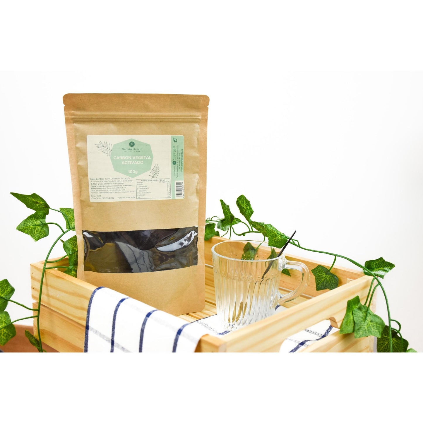 Roślinny węgiel aktywny w proszku Planeta Huerto 100 g