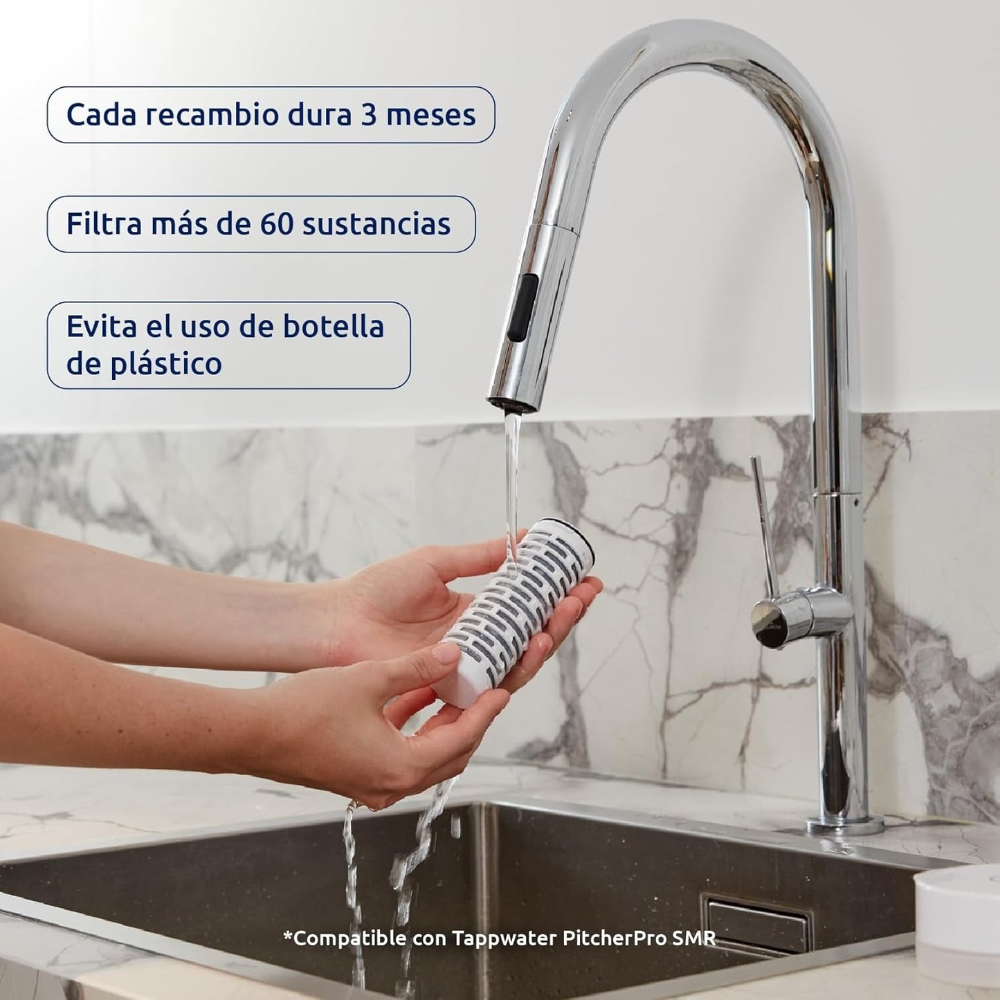 2-pack refiller till PitcherPro SMR Tappwater-filterkanna