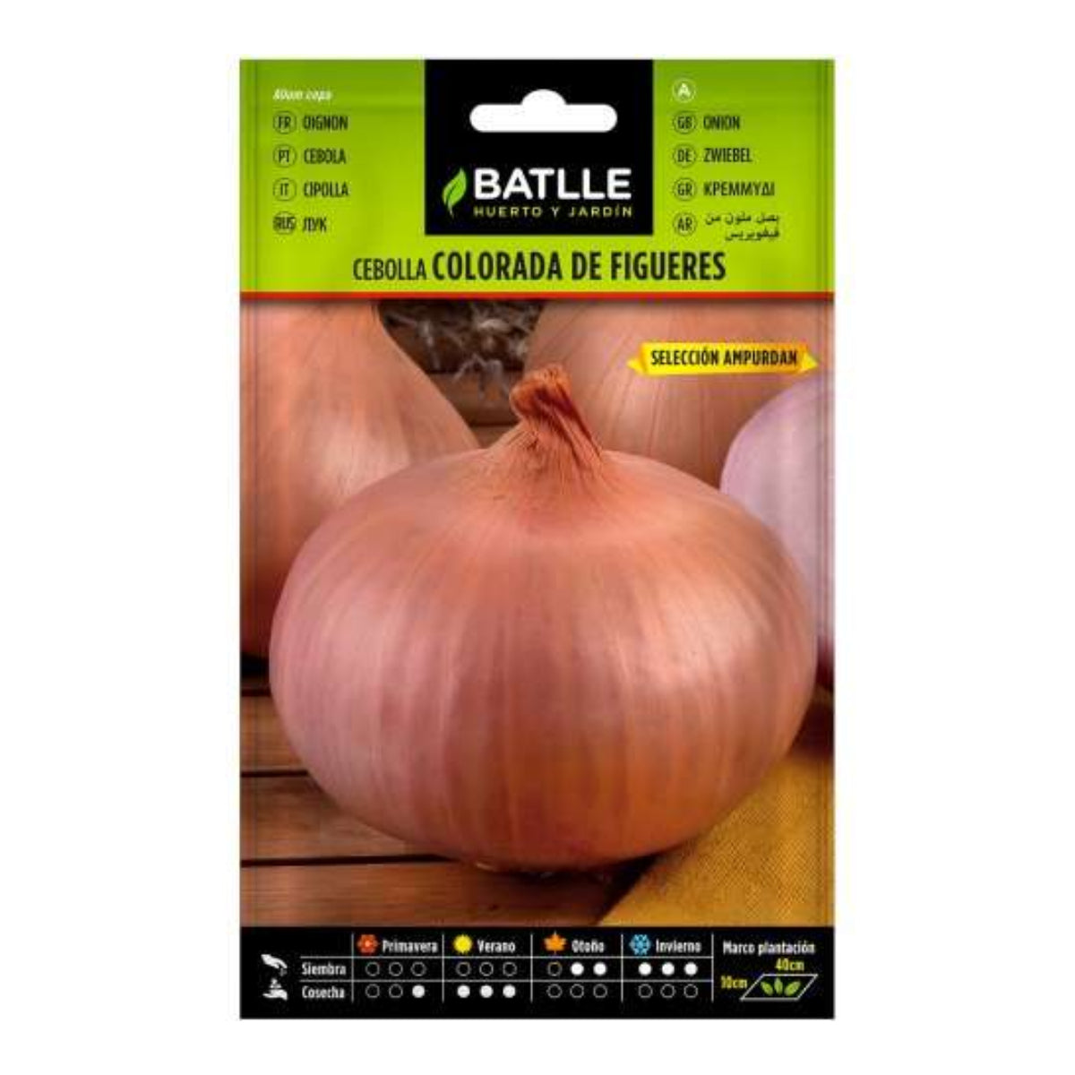 Rode uienzaadjes van Figueras sel. Ampurdan Batlle