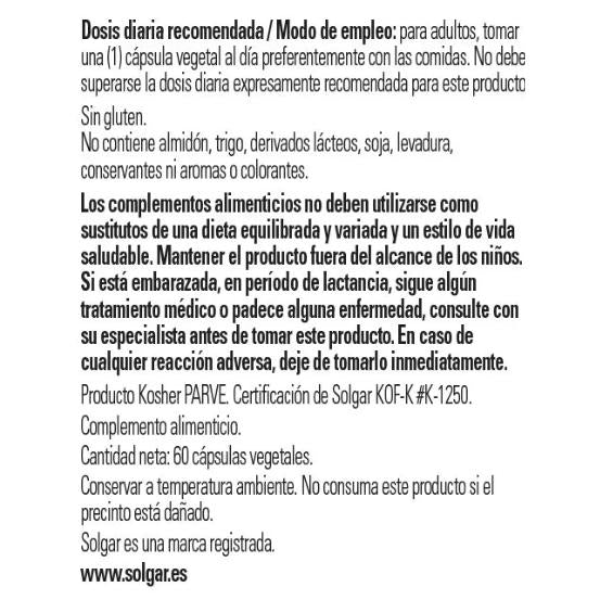 Vitamina D3 (Colecalciferolo) 4000 UI (100 μg) 60 capsule vegetali Solgar