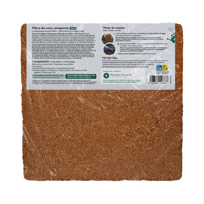 Sustrato Fibra de Coco Planeta Huerto 140 Litros