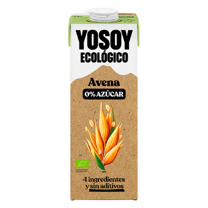 Havredryck 0 % socker Bio Yosoy Ekologisk 1 l