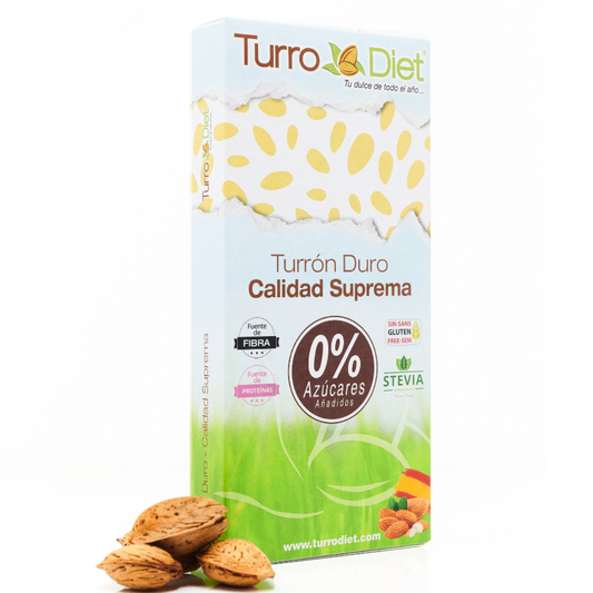 Hartes Nougat mit Stevia 150g Turro Diet