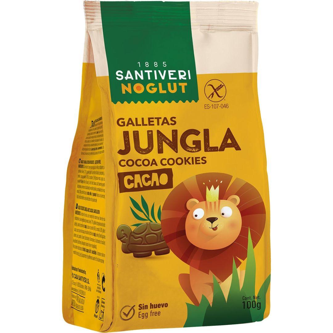 Biscuits Jungla Cacao sans gluten Santiveri Noglut 100 g
