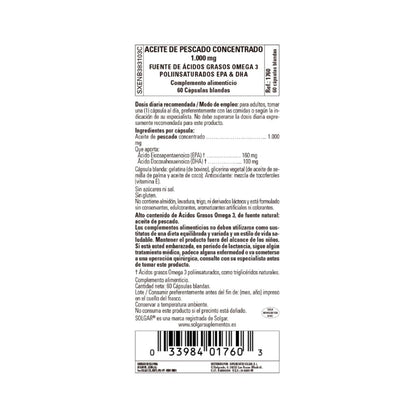 Olio di pesce concentrato Solgar 60 capsule