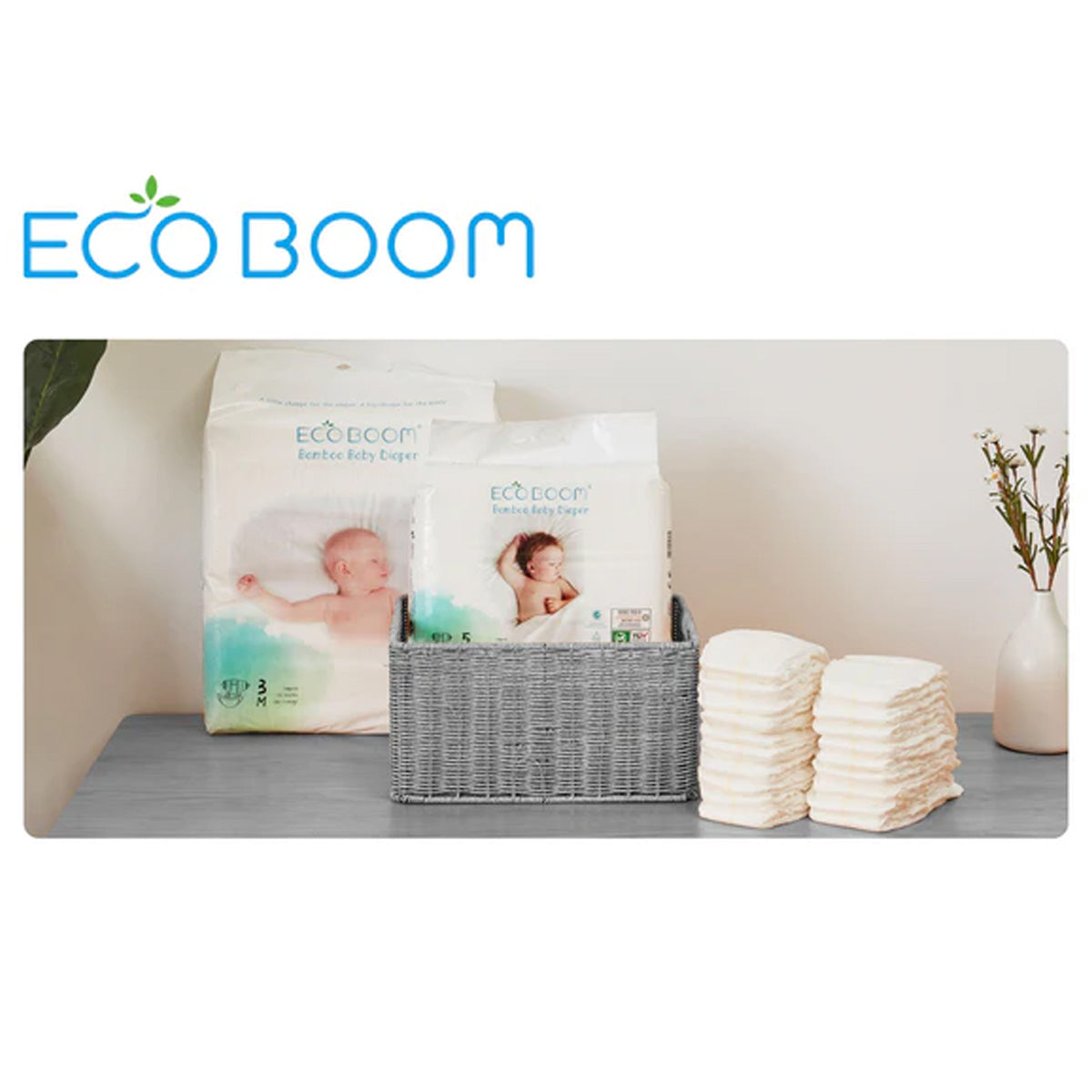 Pure Premium ECO BOOM T5/XL bambublöjor (12 till 17 kg) 28 st.