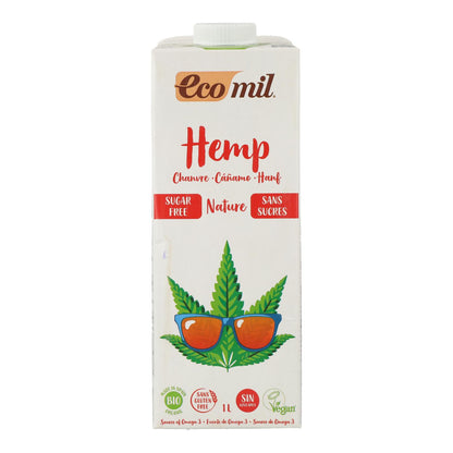 Ecomil Bio-Hanfgetränk, ungesüßt, 1 Liter