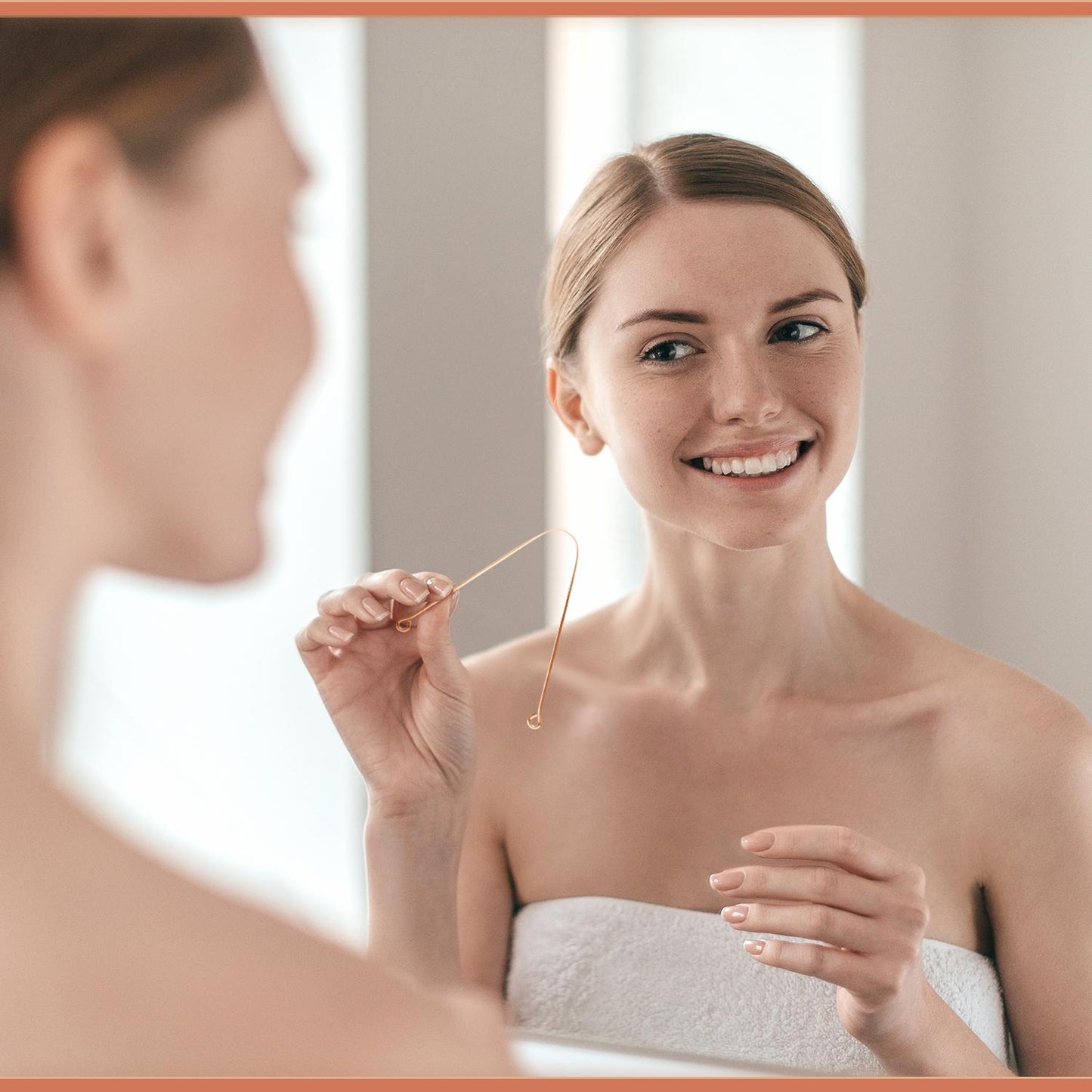 Raschietto per lingua in rame Arista ayurveda