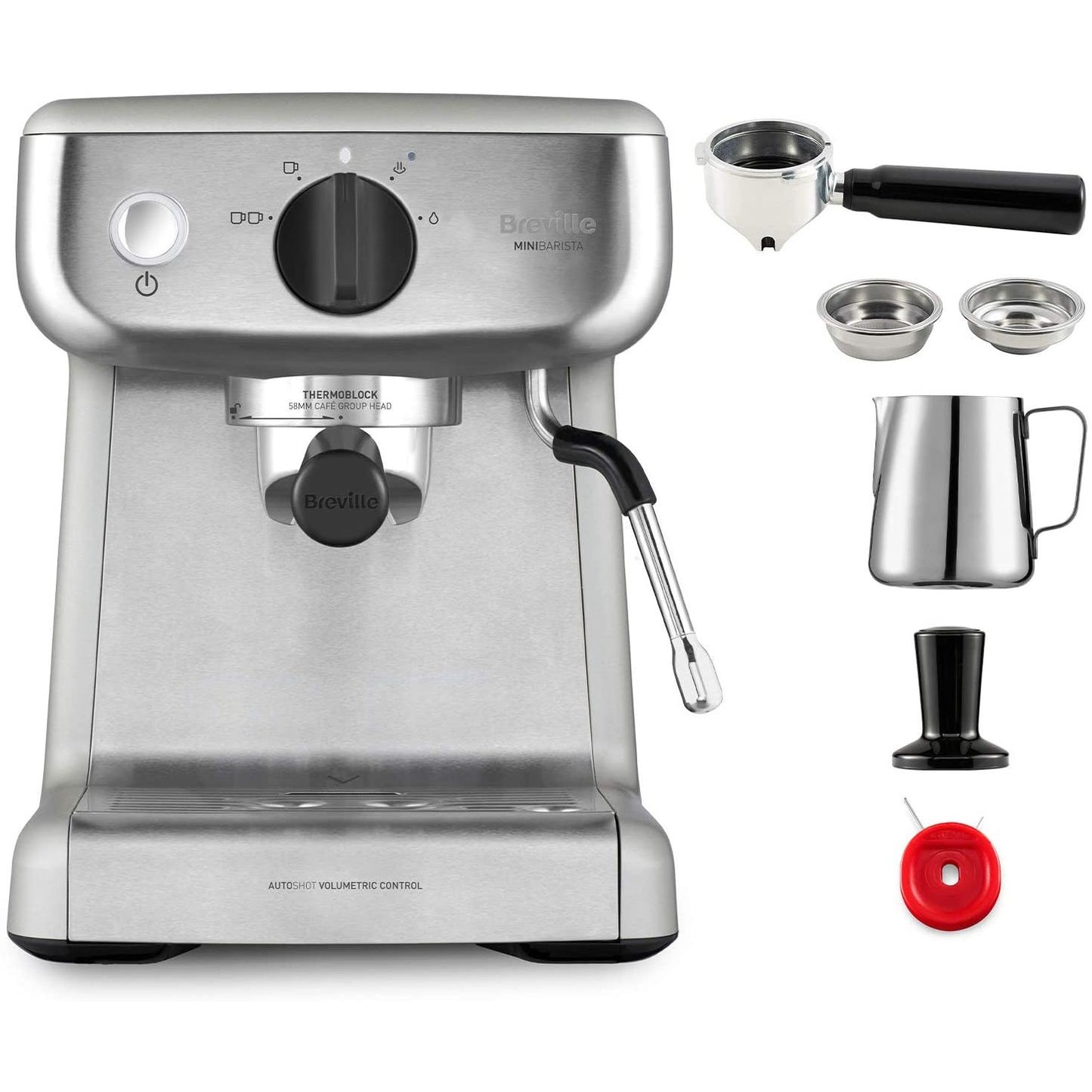 Ekspres do kawy Breville Mini Barista 15 barów (odnowiony)