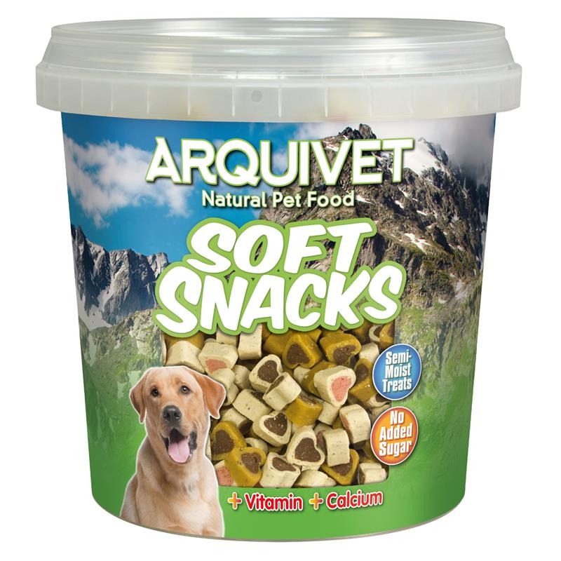 Arquivet Soft Snacks Hjärtan mix 800 g Naturligt snacks för hundar