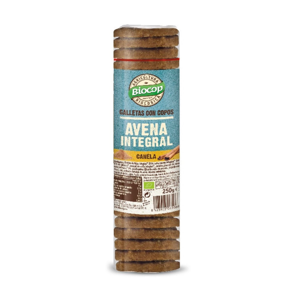 Biscotti con fiocchi d'avena integrale e cannella Biocop 250 g