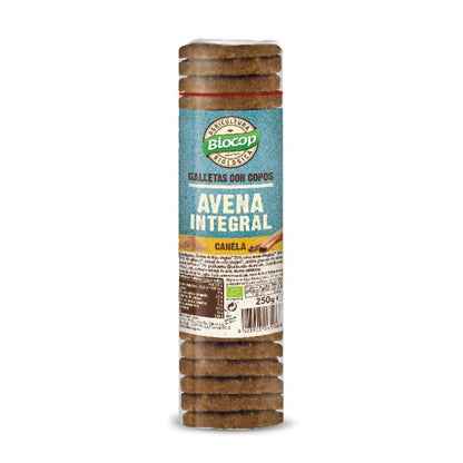 Biscotti con fiocchi d'avena integrale e cannella Biocop 250 g