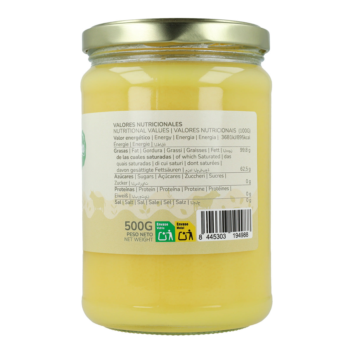 Ghee geklärte Butter ECO Planeta Huerto 500 g