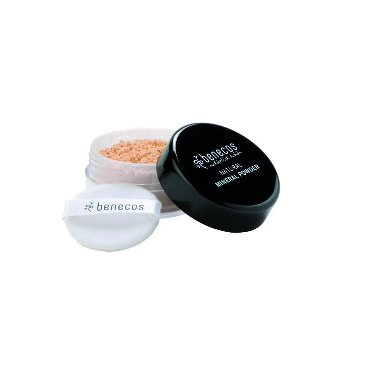 Benecos Sand Bio Mineral Powder Makeup, 10 g