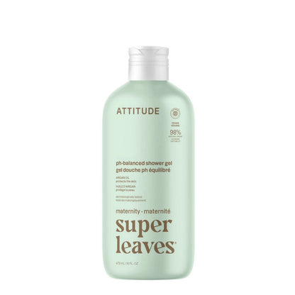 Super leaves maternity Naturlig kroppsgele – Argan, Attitude, 473 ml