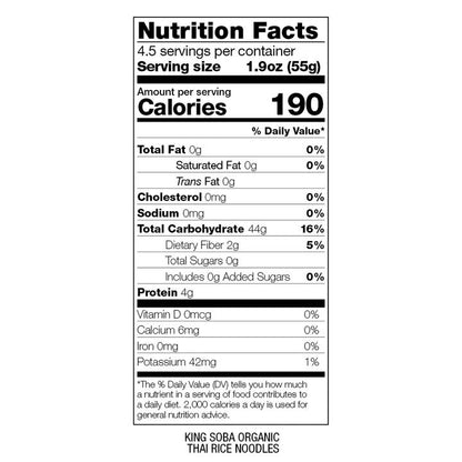 Bio King Soba Glutenfreie thailändische Reisnudeln 250 g 