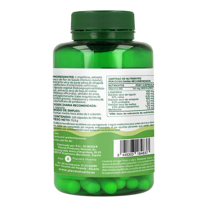 Pak 3xMelatonine complex Planeta Huerto 120 caps