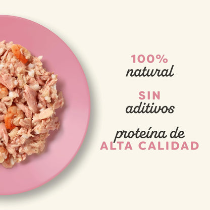 Nassfutter für Katzen Dose Thunfisch und Garnelen Applaws 156 g