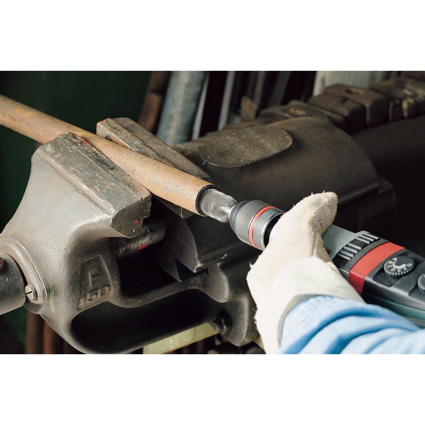 Wolfcraft 2104000 - 1 cylindrical metal brush, 6 mm shaft Ø 28 x 60 x 95 mm