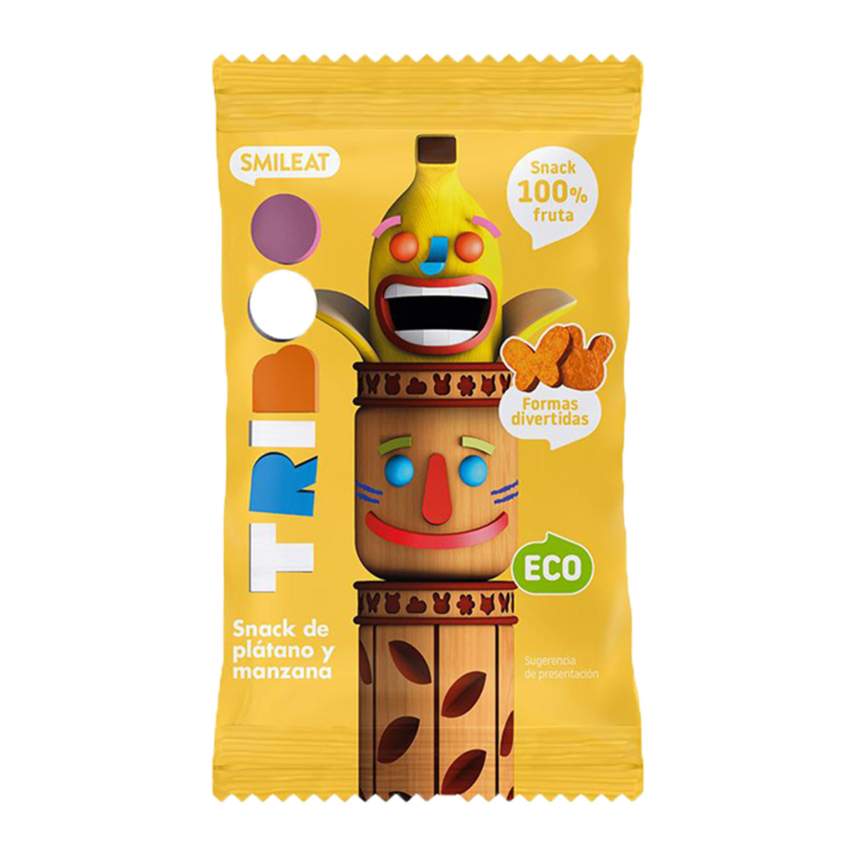 Packung Mix Snacks Triboo Früchte ECO Smileat 5 Stück 25 g
