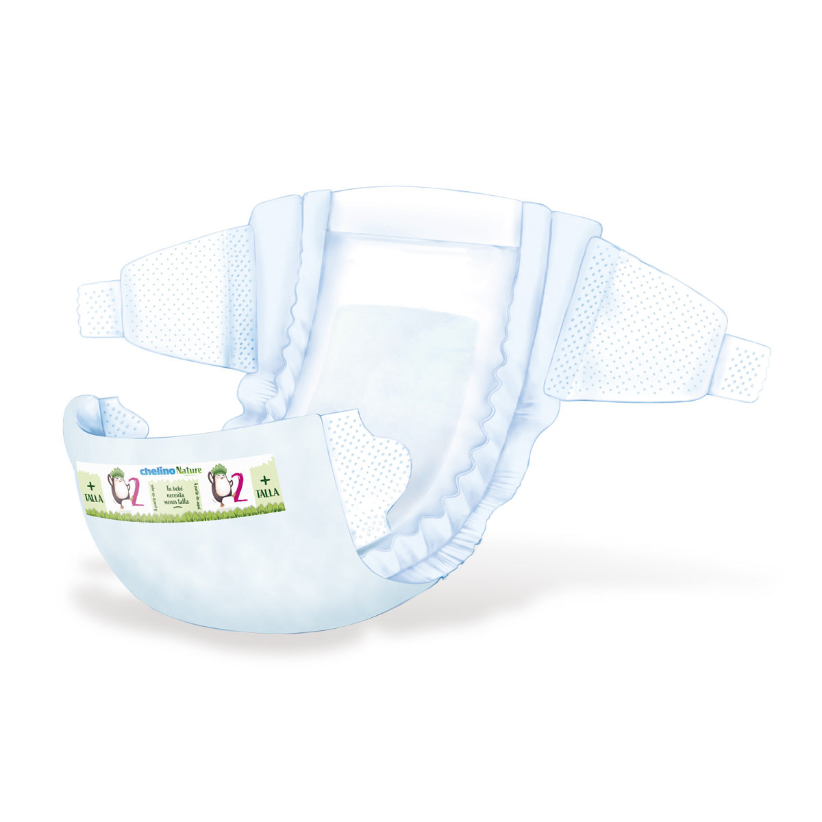 6-pack blöjor T2 3-6 kg Chelino Nature 28 st