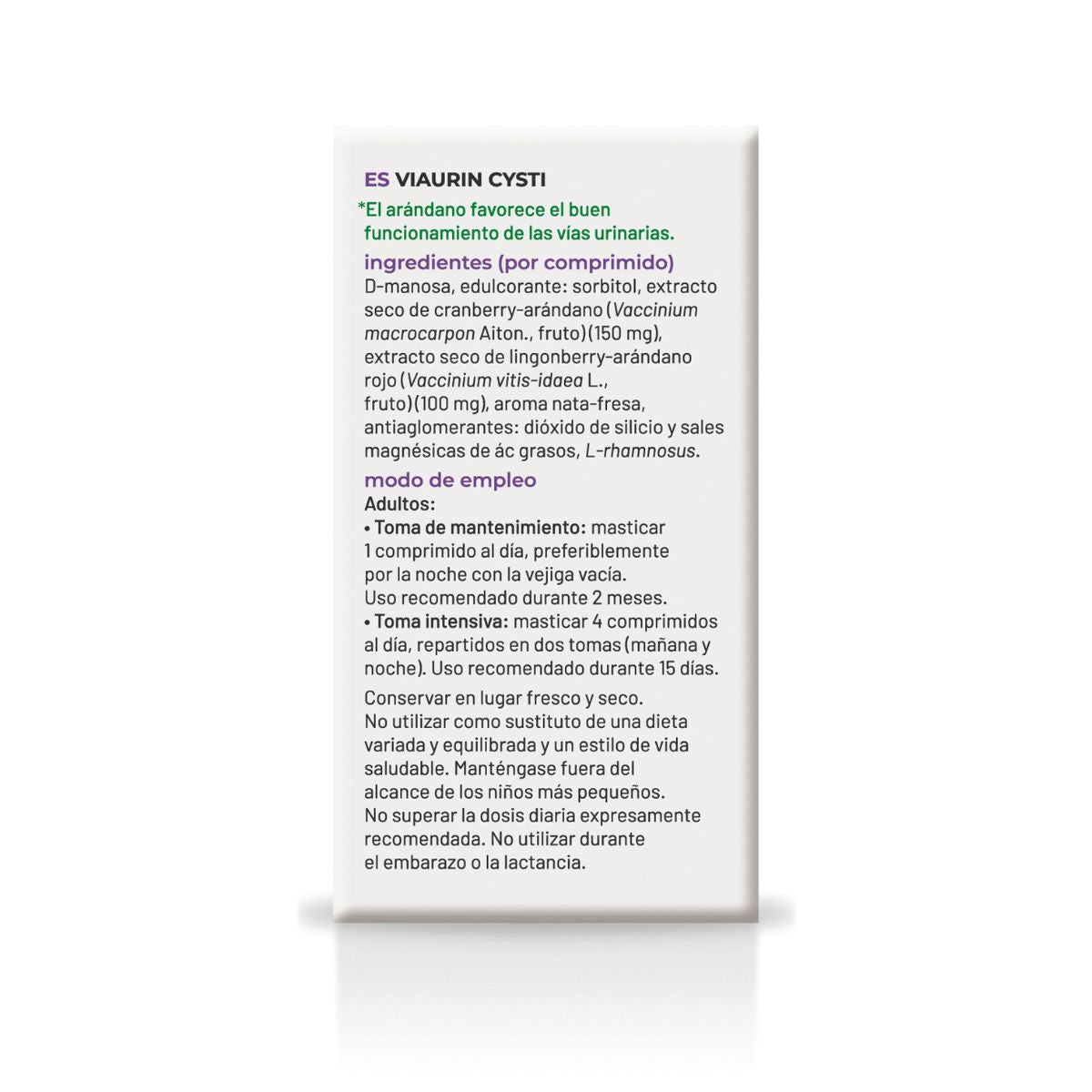 Viaurin Cysti Urinvägsvälbefinnande, Soria Natural, 60 tabletter