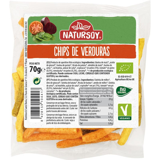 Groentechips Natursoy 70 g