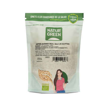 NaturGreen Organic Gluten-Free Royal Quinoa Flakes 200 g