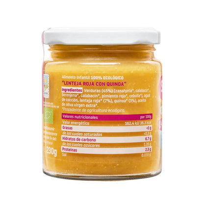 Vasetto di lenticchie con quinoa biologica CA CHI TOS Smileat 230 g