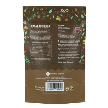 Schokoladentropfen 100% Kakao ECO Planeta Huerto 200 g