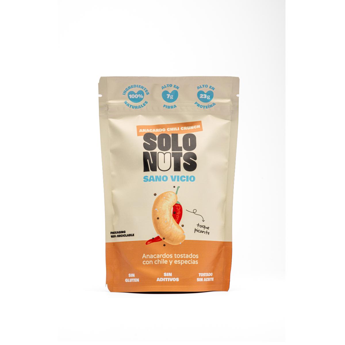 Solo Nuts Scharfe geröstete Cashewnüsse 130 g