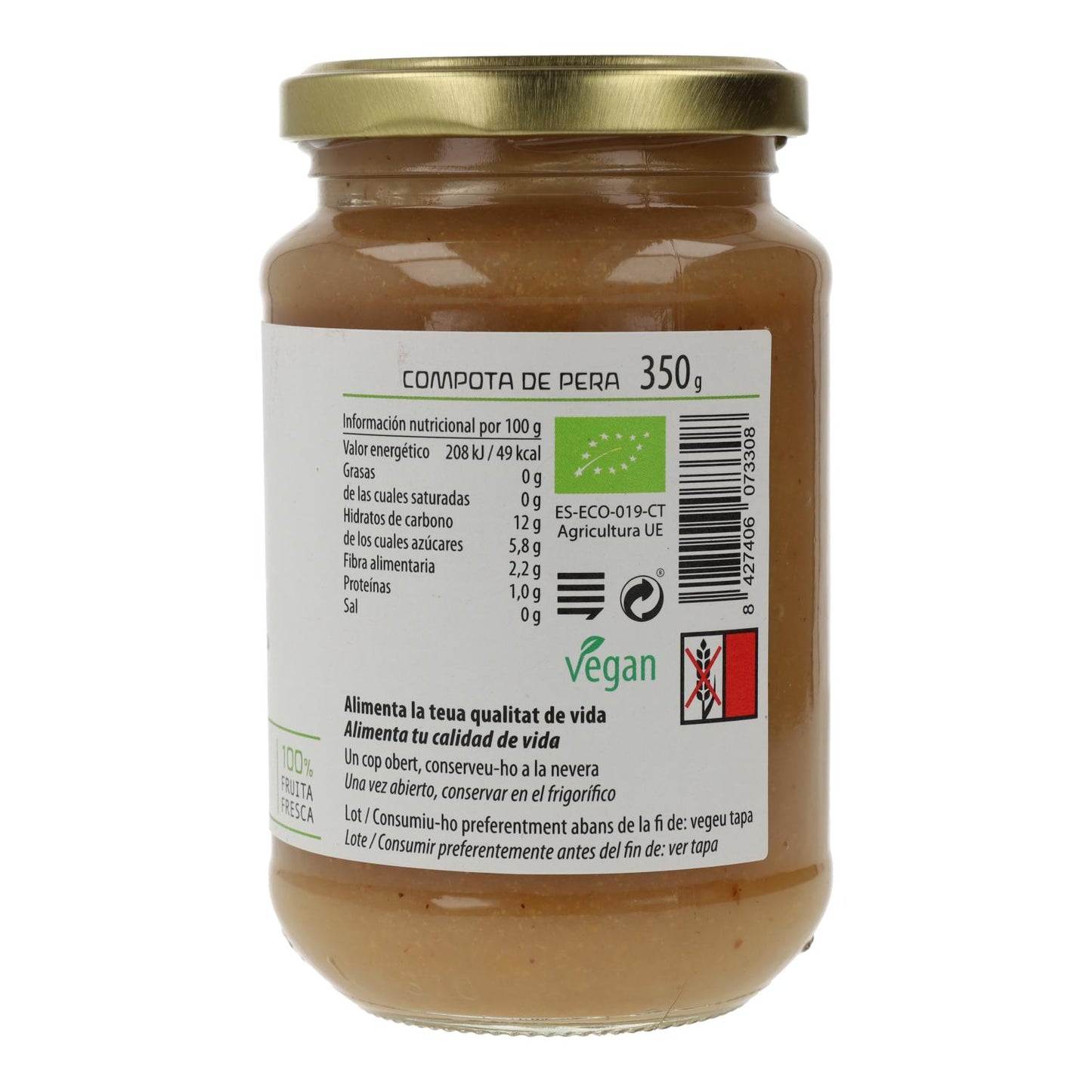 Composta di pere ECO Cal Valls, 350 g
