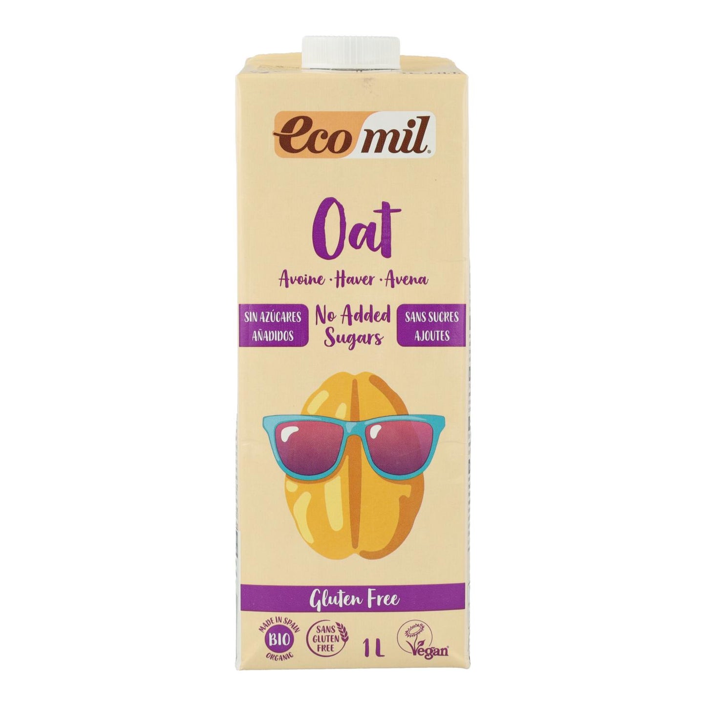 Bevanda vegetale all'avena biologica senza glutine Ecomil 1 L