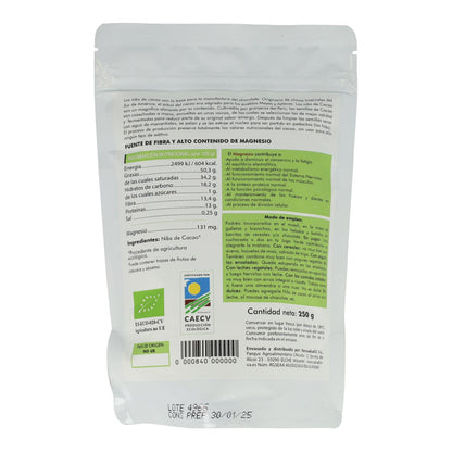Salud Viva organic cocoa nibs, 250 g
