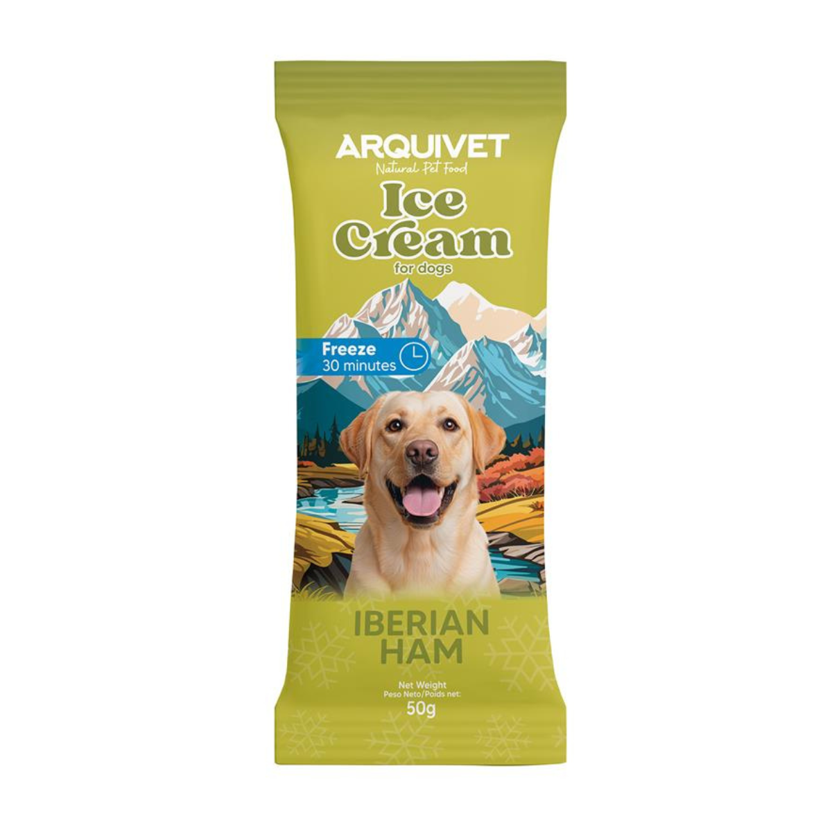 Eiscreme mit iberischem Schinken für Hunde Arquivet 50 g