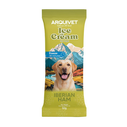 Eiscreme mit iberischem Schinken für Hunde Arquivet 50 g