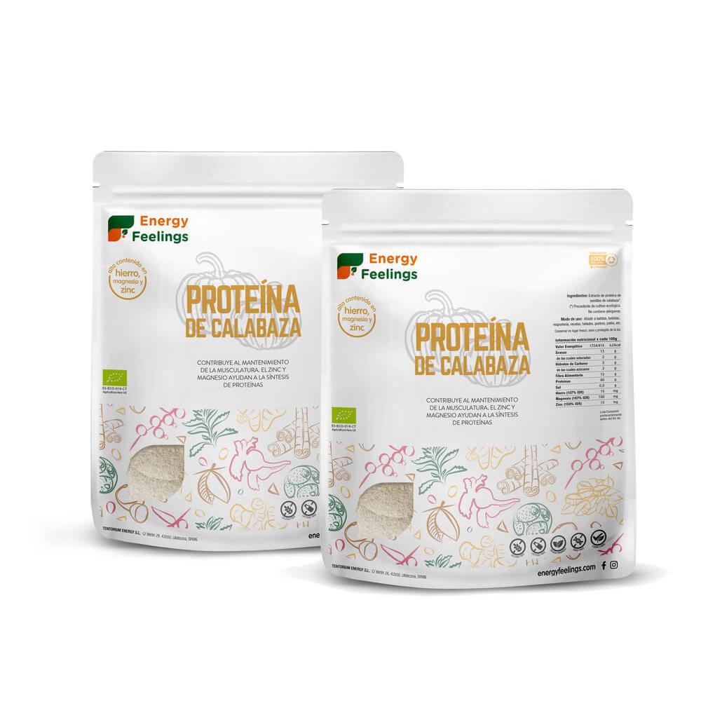 Pakket 2x Energy Feelings ECO pompoenproteïne 1 kg