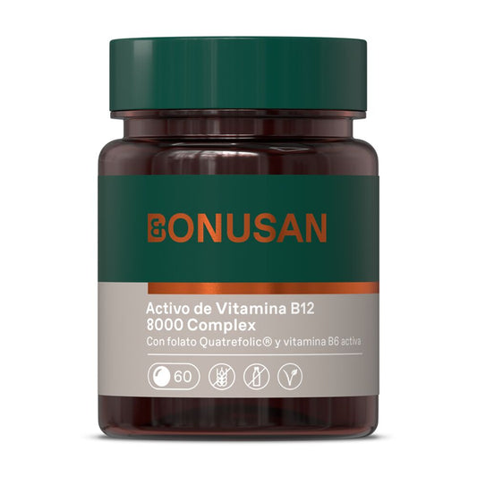 Aktives Vitamin B12 8000 Complex Bonusan 60 Tabletten
